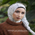 Moda Feminina impresso longo lenço xadrez xale verificado algodão hijab 2017